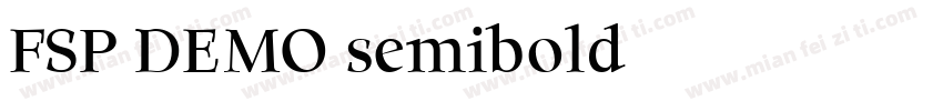 FSP DEMO semibold字体转换